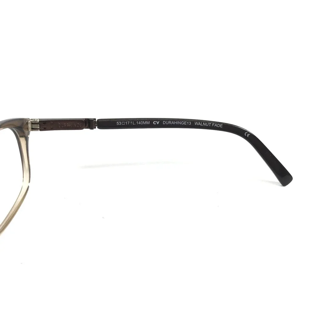 Durahinge Eyeglasses Frames DURAHINGE13 WALNUT FADE Rectangle Full Rim 53-17-140
